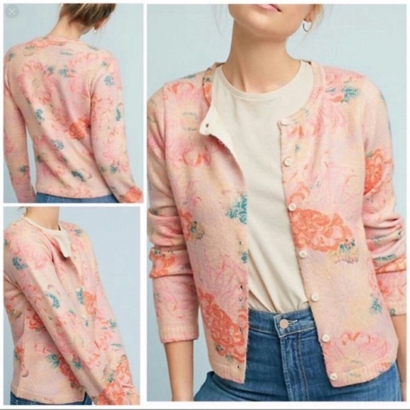 Anthropologie Postmark Deven Floral Cardigan - XS - Picture 2 of 13